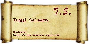 Tugyi Salamon névjegykártya